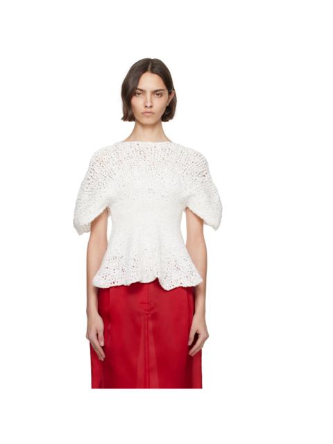 KHAITE Off-White Mathilde Top