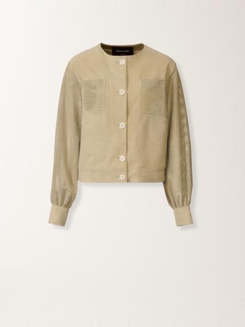 FABIANA FILIPPI Perforated suede jacket