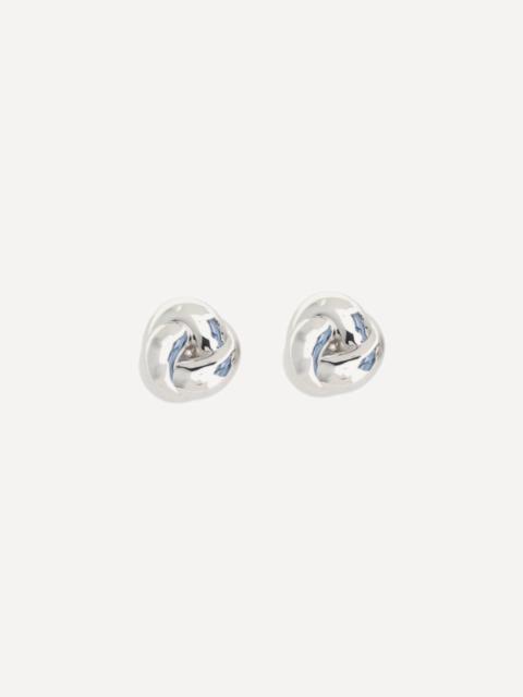 self-portrait Silver knot Earrings