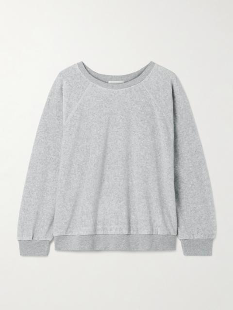 SUZIE KONDI Samos Cotton-blend Velour Sweatshirt