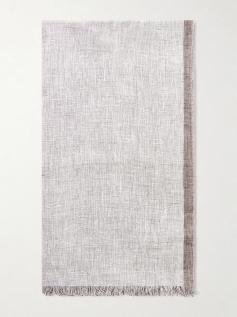 Brunello Cucinelli Fringed Linen Scarf