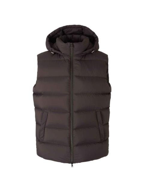 hooded gilet