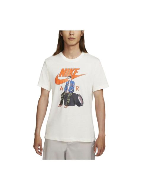 Nike Sportswear T-Shirt 'Pale Ivory' FD1333-110