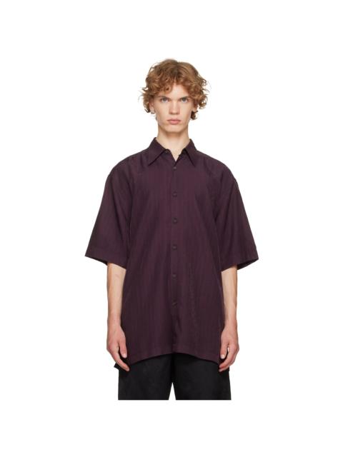 Dries Van Noten Burgundy Floral Shirt