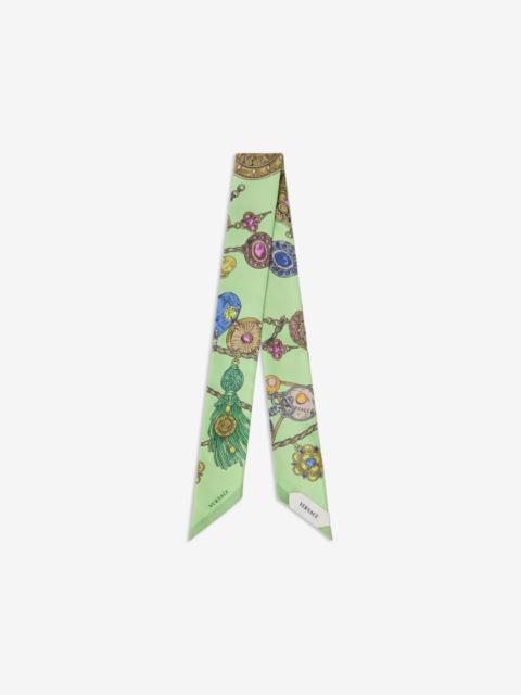 VERSACE printed silk twill ribbon