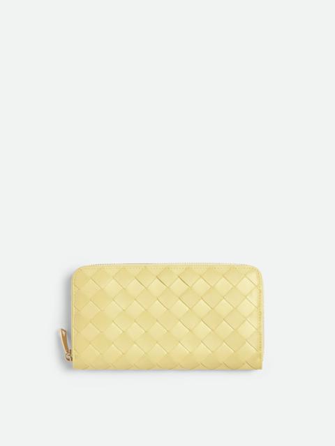 Bottega Veneta Intrecciato Zip Around Wallet