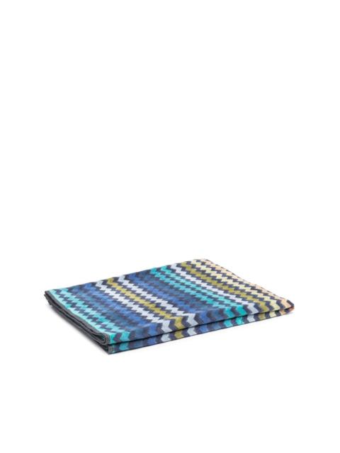 Missoni Warner zigzag pattern bath towel