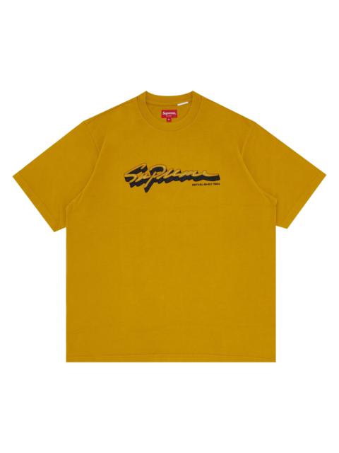 Supreme Shadow Script Short-Sleeve Top 'Dusty Yellow'