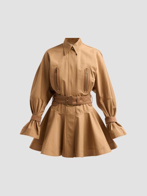 Zimmermann Women's Valiant Drill Mini Dress - Desert