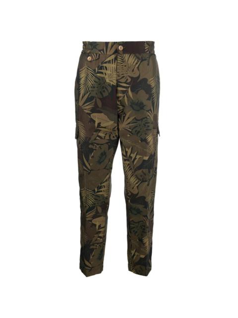 Jungle-print cargo trousers