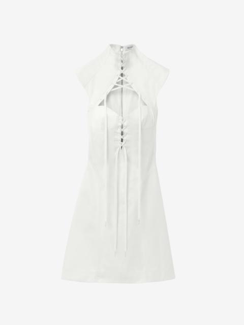 Alexander McQueen Cut-Out Corset Mini Dress