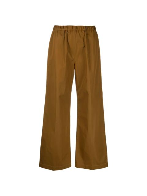 Aspesi elasticated-waist slip-on palazzo trousers