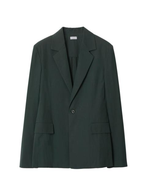 single-breasted wool blazer