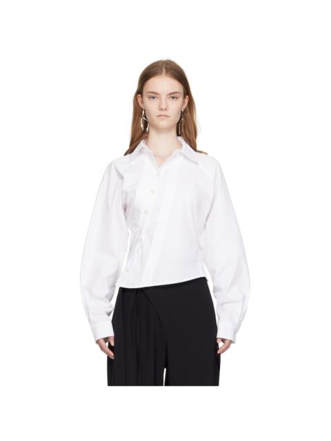 White Asymmetric Shirt