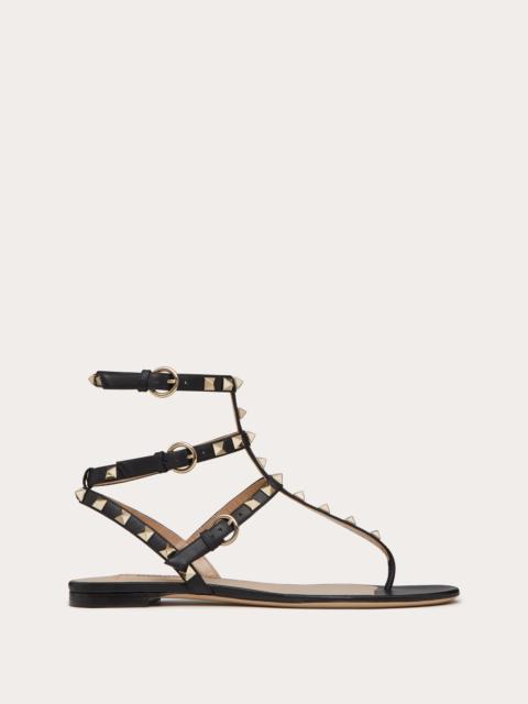 ROCKSTUD CALFSKIN FLAT FLIP-FLOP SANDAL