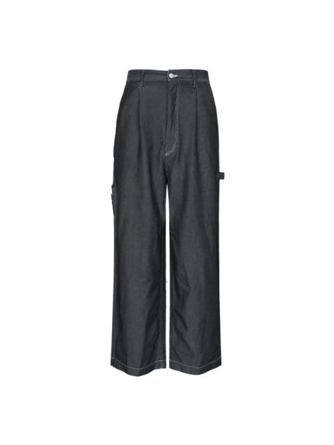 Comme des Garçons Homme Garment Dyed Wide Leg Pants