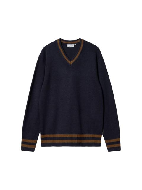 Carhartt WIP Stanford Sweater 'Dark Navy/Deep Hamilton Brown'