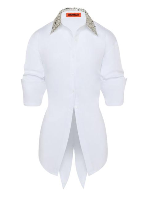 SIMONMILLER embellished tie loch shirt