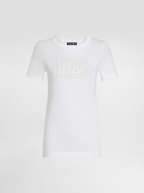 Jersey T-shirt with DG logo patch