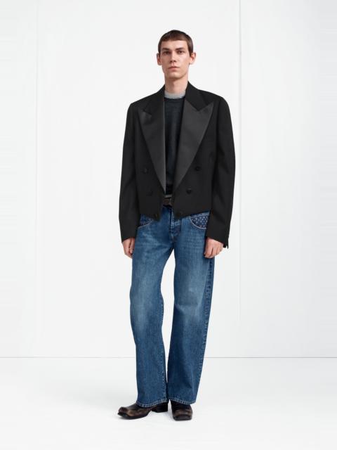 Maison Margiela Cropped Double-Breasted Tuxedo Jacket