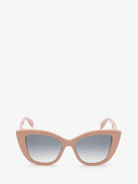 Alexander McQueen Mcqueen Graffiti Cat-eye Sunglasses in Pink