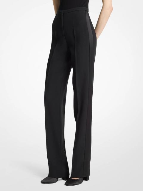 MICHAEL KORS COLLECTION Agyness Double Crepe Sablé Tuxedo Trousers