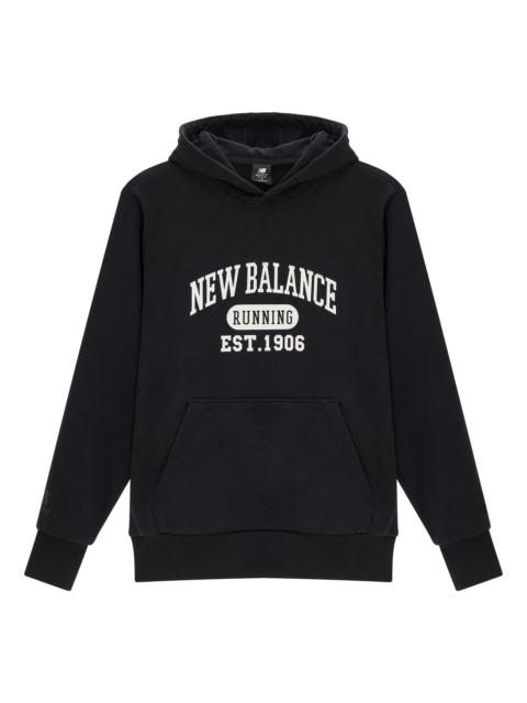 New Balance Classic Lifestyle Hoodie 'Black White' AMT31313-BK