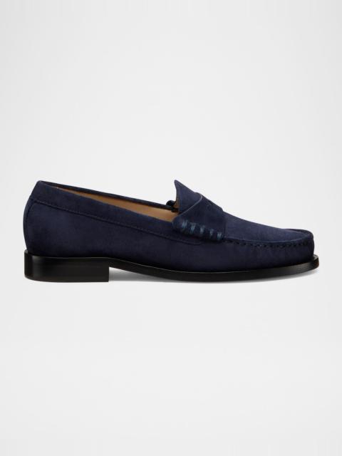 Stuart Weitzman Lottie Suede Penny Loafers