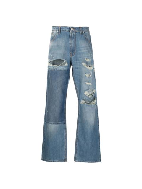 Faith Connexion wide-leg distressed jeans