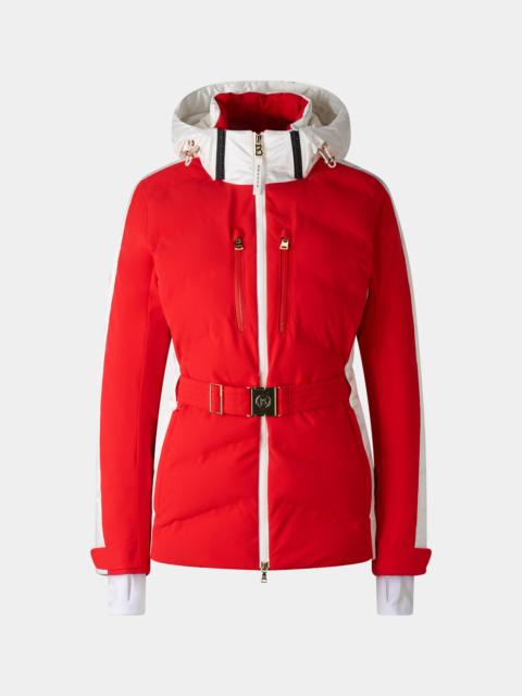 BOGNER Kira quilted jacket in Red/White