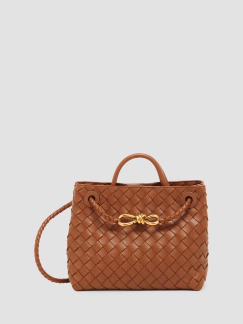 Bottega Veneta Women's Andiamo Small Intrecciato-Leather Top-Handle Bag - Tannin