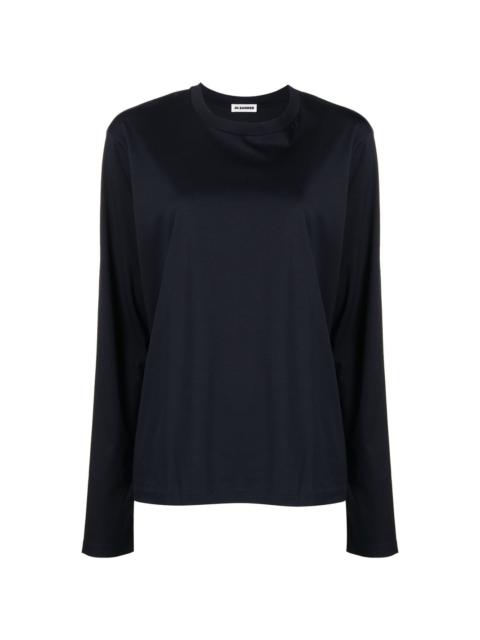 crew neck long-sleeved T-shirt