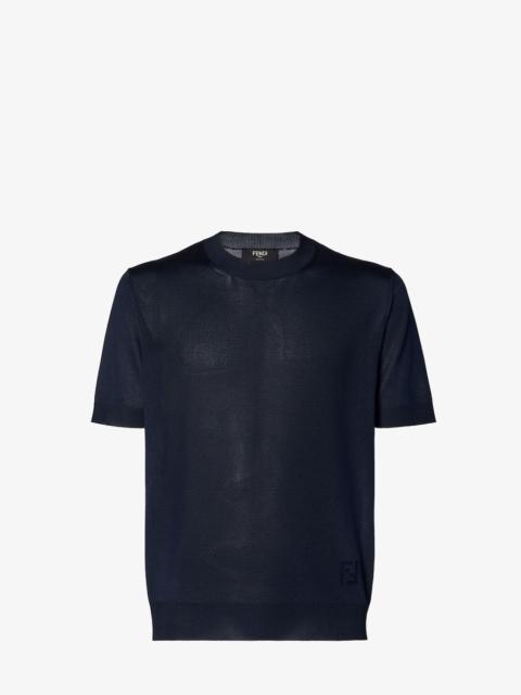FENDI Sweater Dark blue viscose sweater