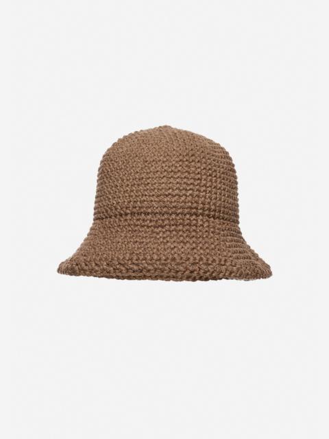 MAGDA BUTRYM Crochet bucket hat in brown