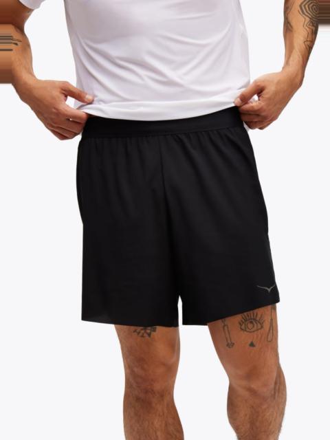 HOKA Men's Glide 7" Short W/Brief in Black