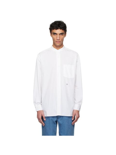 Nanamica Off-White Band Collar Wind Shirt