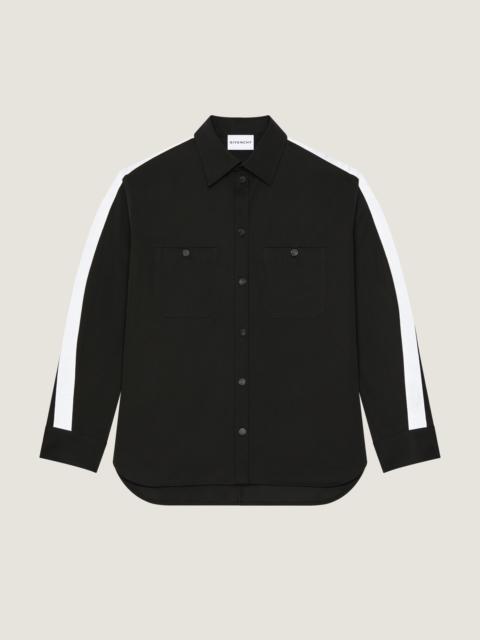 Givenchy COUTURE SEAM OVERSHIRT IN COTTON WITH GROS GRAIN DETAIL