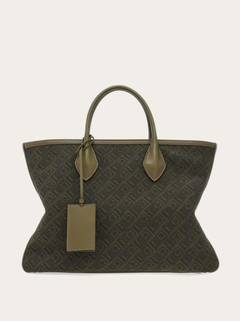 FERRAGAMO Jacquard tote bag (L)