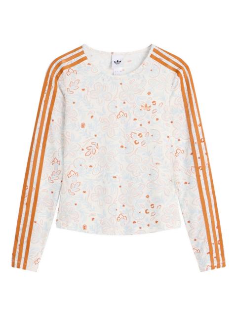 adidas adidas Mesh Long Sleeve Floral Top