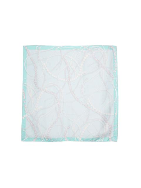 Lanvin pearl-print silk scarf