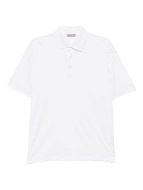 Herno layered-sleeve cotton polo shirt