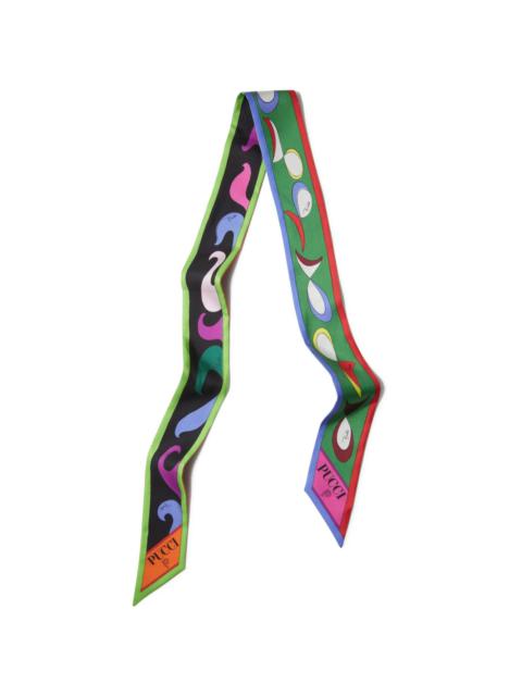 PUCCI Marmo Pesci-print silk scarf