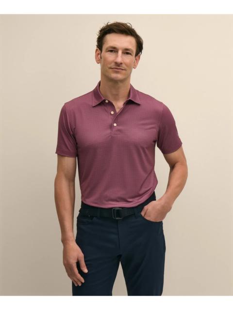 Brooks Brothers Performance Series Stretch Medallion Print Polo