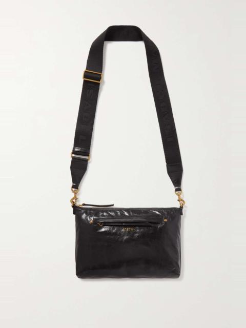 Isabel Marant Nessah crinkled glossed-leather shoulder bag