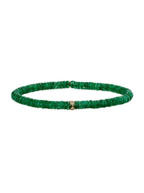 SYDNEY EVAN Women's 14K Gold, Diamond & Green Aventurine Bracelet - Diamond