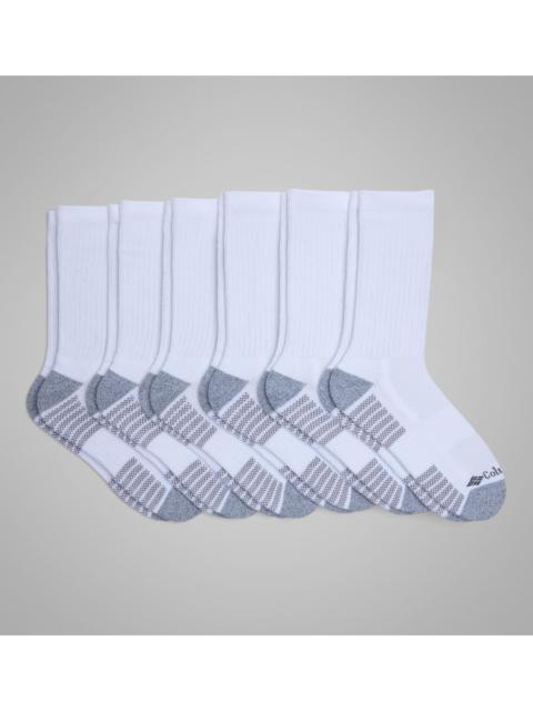 Columbia Men's Crew With Pique Footbed Socks - 6 Pack