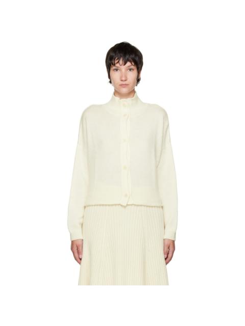 CORDERA Off-White Stand Collar Cardigan