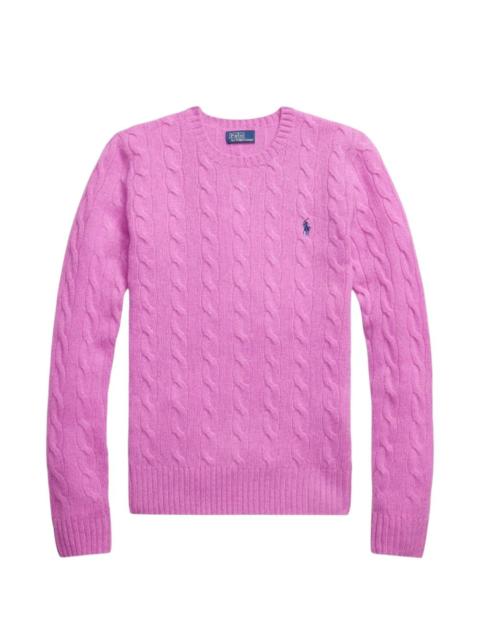 Polo Ralph Lauren cable-knit embroidered-logo sweater