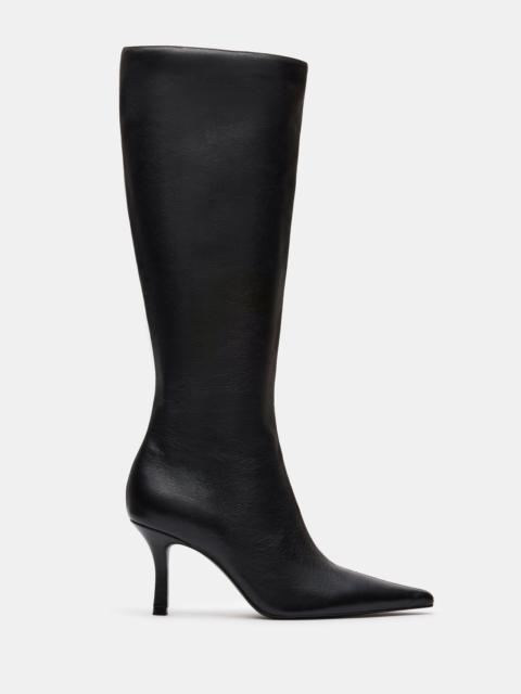 STEVE MADDEN TINSLEY BLACK LEATHER