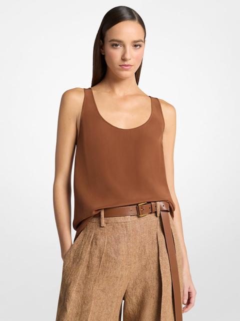 MICHAEL KORS COLLECTION Silk Crepe De Chine Tank Top